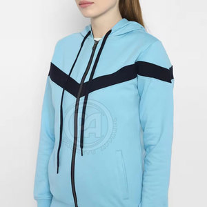 Conjuntos deportivos cómodos con cremallera para mujer, en grandes cantidades, ropa ligera para correr, hechos en Pakistán. - Product Image 5