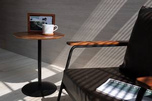 Modern Industrial-Style <b>Round</b> <b>Side</b> <b>Table</b> for Home or Commercial Interiors Living Room Furniture - Product Image 5