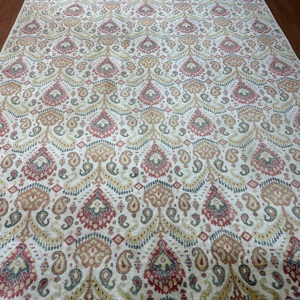 Alfombra Persa de Seda Anudada a Mano de Lujo, 8x10 Pies, Hecha a Mano, Tradicional, Color Crema Beige, con Diseño Floral Oriental - Product Image 5