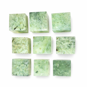 Cube de préhnite naturelle, cristal vert, pierre de guérison pour la méditation Reiki, décoration énergétique, vente en gros - Product Image 6