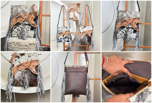 2025 vente en gros bas quantité minimale de commande sac à main en cuir usiné pour femmes de haute qualité en cuir de vachette frange sac à bandoulière pour dames - Product Image 2