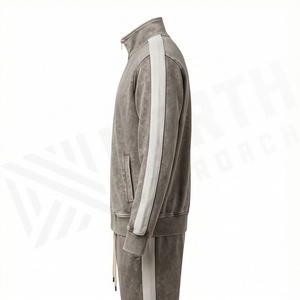 Nouvel ensemble de survêtement d'hiver au design optimal pour hommes, vêtements de sport respirants, idéal pour la gym, le fitness, le jogging, la course à pied, couleur personnalisable - Product Image 3