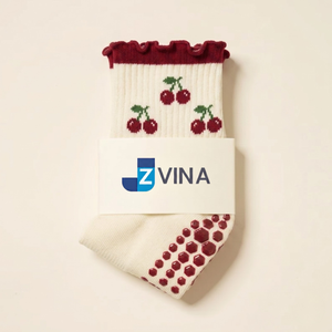 Chaussettes de Pilates professionnelles à sangles croisées, en coton doux antibactérien, avec adhérence puissante, personnalisables avec logo, marque privée, ODM - Product Image 1