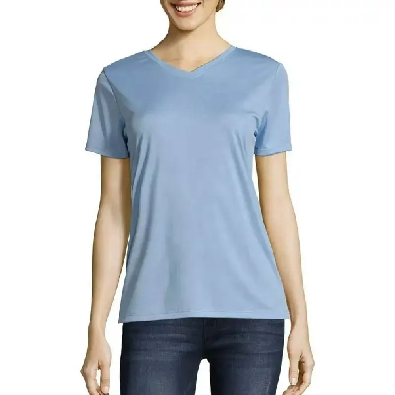 トップトレンドの新しいデザイン100% 高品質のカスタムプリント女性半袖Tシャツ/ベストセラー女性Tシャツ