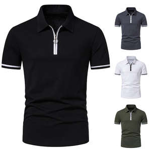Camiseta Polo de Manga Corta con Cierre para Hombre, Nueva Colección de Verano, Alta Calidad, para Golf y Ocio, Tallas Grandes - Product Image 1