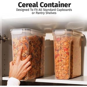 Set di 2 Contenitori per Alimenti in Plastica Senza BPA Extra Grandi, Ermetici, 6.3L/213oz/6.7qt, Contenitori per Conservazione di Alimenti Sfusi e Cereali - Product Image 3