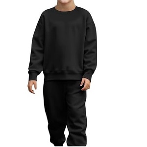 Breathable <b>Kids</b> Tracksuit Sweatshirt And Sweatpants Full Sleeve Crew Neck Regular Fit Autumn Wear Track Suits Set For Baby Boys - Product Image 5