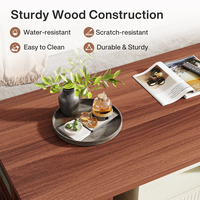 Mesa de Centro Moderna MD01 para Sala de Estar y Oficina, Fabricada en Vietnam, Material de Metal/Madera, 1 Año de Garantía, Muebles para el Hogar