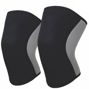 Reinforced Double-Stitched <b>Neoprene</b> Powerlifting <b>Knee</b> <b>Sleeves</b> Heavy Duty Compression Wraps Professional Protection Thin Design - Product Image 2