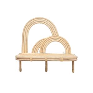 <b>Heart</b> Shaped Rattan wall-mounted <b>shelf</b> for kids Woven Floating Storage Rack Boho Nursery Wall Decor Storage Display <b>Shelf</b> Pack - Product Image 1