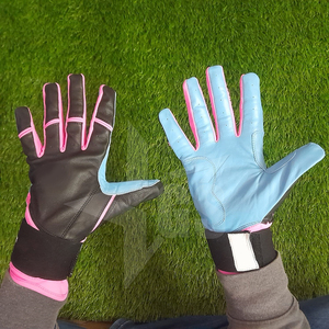 Gants de baseball personnalisés, couleur personnalisée, en cuir, antidérapants, paume à haute adhérence, pour jeunes, softball en plein air - Product Image 2