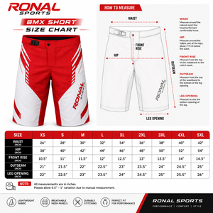 RONAL SPORTS Short de cyclisme pour homme rouge et blanc, ajusté, séchage rapide, imprimé par sublimation, vêtements de sport d'extérieur - Product Image 6