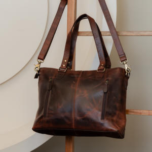 กระเป๋าหนังสะพายข้างสำหรับผู้หญิง, กระเป๋าแมสเซนเจอร์กระเป๋าหนังแท้สไตล์ตะวันตกแบบคาดตัวกระเป๋าใส่แล็ปท็อปกระเป๋าโท้ทหนังวัว - Product Image 5