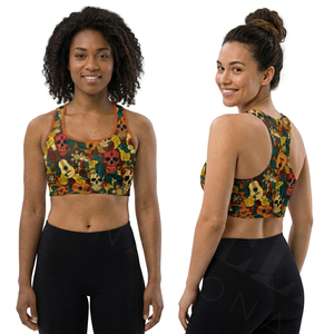Whole Sale Eco Friendly Racerback Sports <b>Bra</b> Latest Design Custom Print Gym Workout Crop Top Stretch Fitness Yoga Wear <b>Bra</b> - Product Image 3