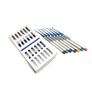 Ensemble de 7 éleveurs dentaires luxateurs en acier inoxydable pour extraction dentaire, instruments chirurgicaux pour dentistes - Product Image 4