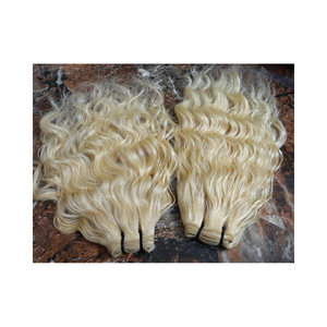 Peluca de cabello rubio 613 con frente de encaje, cabello virgen sin procesar, ideal para peinados platino, mechones de cabello liso. - Product Image 5