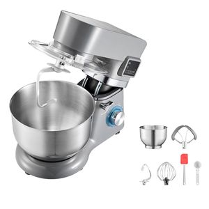 1,8 litri Impastatrice Elettrica da Banco con 6 Velocità, Funzione Gelatiera, Display Digitale LED, Timer, Frusta, Gancio per Impasto, Mixer per Alimenti - Product Image 1