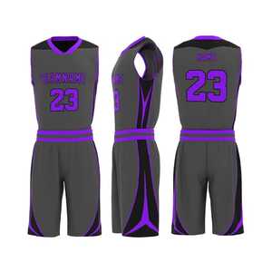 Uniforme de baloncesto 100% poliéster para jóvenes, uniforme de baloncesto con logotipo personalizado, ropa deportiva, uniforme para hombre, conjunto deportivo ligero. - Product Image 6