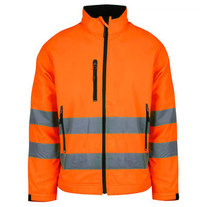 Men Reflective Safety <b>Construction</b> Made of Polyester Workwear Windbreaker Hi Vis <b>Working</b> Security <b>Jacket</b> - Product Image 1