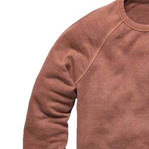 Sweat-shirt à col rond pour homme, couleur unie, manches raglan, coupe classique, coton French Terry, tricot décontracté pour l'automne - Product Image 4