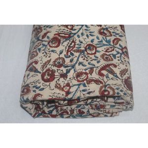 Sanganeri Printing Hand Block Print Fabric 100% Cotton Home Furnishing Decor Material Fabric for Dress Making - Product Image 4