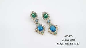 Boucles d'oreilles pendantes 09399 en zircon cubique, ovales, plaquées Mehandi, avec pierres doublettes, bijoux pour mariage, fête, cadeau - Product Image 6