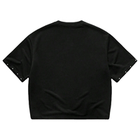 T-shirts en strass de qualité supérieure pour hommes, en coton tricoté, vierges, pour usage décontracté, vente en gros