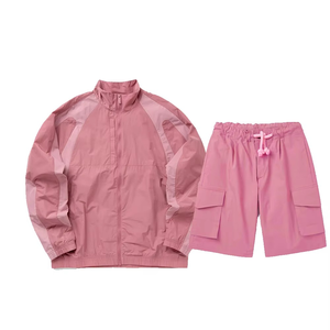 Wholesale Custom Suit Tracksuit <b>Men</b> Nylon <b>Zip</b> up Two Piece <b>Short</b> Set Windbreaker Jackets Tracksuits Sets for <b>Men</b> - Product Image 2