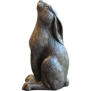 Bronze Rabbit With Bird On Top Decorative Sculpture Tabletop Garden Farmhouse Decor Supplies <b>Figures</b> Decoration For Sale - Product Image 5