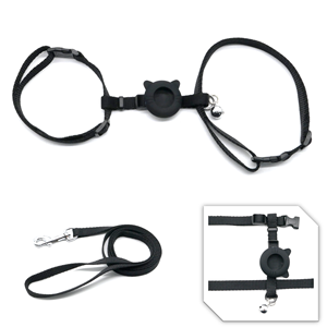 Harnais de formation réglable de style H à dégagement rapide cloche confortable personnalisé Durable AirTag laisse ensemble mode Silicone solide - Product Image 1