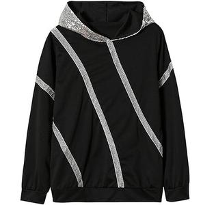 Nuevo Diseño, Sudadera Elegante para Mujer con Pedrería en la Parte Delantera, Ecológica, Extra Grande, Moderna, con Bordado 3D y Brillo, Impermeable - Product Image 6