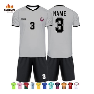 ชุดเสื้อฟุตบอลฤดูร้อน DYNAMEL WEARS แบบสั่งทำพิเศษ ไซส์พลัส สำหรับผู้ชาย คอวี แขนสั้น ระบายเหงื่อได้ดี - Product Image 1