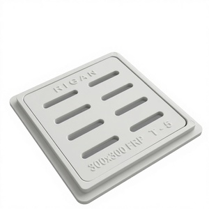 Cubiertas de Drenaje y Alcantarillas Cuadradas de FRP Resistentes y Ecológicas, Color Gris, 21X21, 3 y 5 Toneladas, Anticorrosivas - Product Image 4