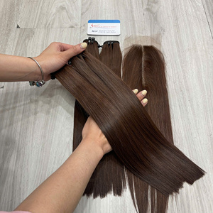 Meilleurs articles 2026 – Extensions de cheveux humains lisses et droites, plusieurs couleurs, double trame, prêtes à être expédiées - Product Image 3