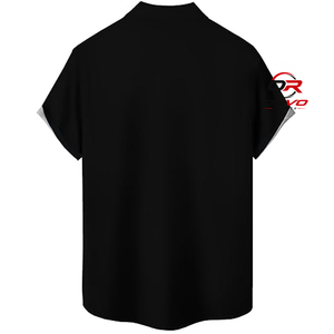 Chemise Hawaïenne Homme ORVO Sports Tricotée 100% Polyester 140g Manches Courtes Col Rabattu Imprimé Papillon Numérique Décontractée Été - Product Image 2