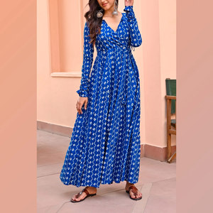 Vestido estampado para mujer, vestido con estampado de flores a la moda, ropa informal holgada y cómoda para uso diario - Product Image 3