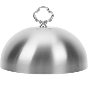 Magnífica cúpula para pastel de acero inoxidable, artesanal, con acabado espejo, redonda, profesional, con tamaños personalizados. - Product Image 1