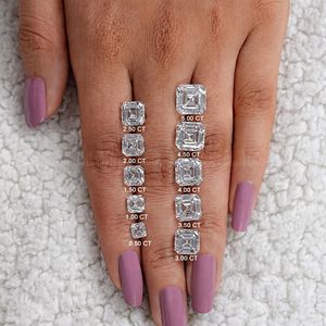 Diamante Cultivado en Laboratorio con Corte Asscher Certificado, 0.50-15.00 CT, Calificación IGI EF-VVS EF-VS, Gema Suelta, Joyería Solitaria Ecológica - Product Image 1