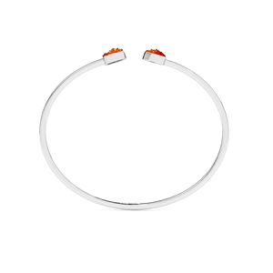 Premium 925 Sterling Silver High Finish Trendy Adjustable Bezel <b>Set</b> Twister Bracelet <b>Bangles</b> Sunstone Rough Shape Party Gift - Product Image 5