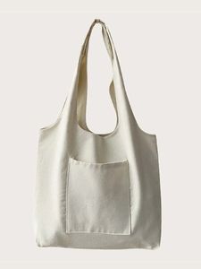 Bolsa de lona con diseño de bordado de telaraña para compras y uso diario, para la universidad y la oficina - Product Image 3