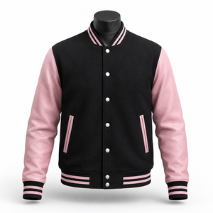 Chaqueta Universitaria Personalizada Estilo Vintage, Chaqueta Letterman, Fabricante OEM, Lana/Poliéster, Transpirable, Ecológica, Unisex - Product Image 1