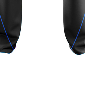 Men's Black Blue Striped Sporty Sweatpants Elastic Waist Quick Dry Lightweight Knitted Spandex Polyester Pants Summer Wear - Product Image 3