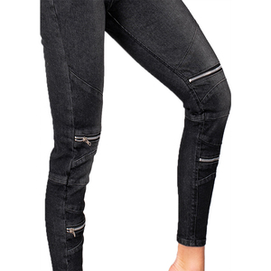 Jean en denim extensible pour femme, style vintage rétro, coupe ample, taille basse, déchiré, coupe crayon, prix abordable, OEM - Product Image 6