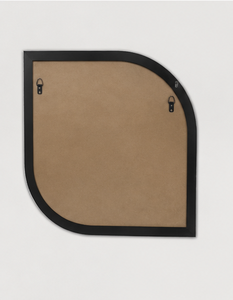 Espejo de Pared Decorativo con Incrustaciones Florales Negras Hecho a Mano para Interiores del Hogar - Product Image 4