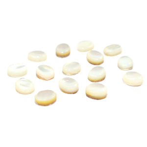 Pierre précieuse naturelle en nacre, cabochon de forme ovale 7x9mm, pierre lâche pour la fabrication de bijoux, vente en gros en vrac - Product Image 2