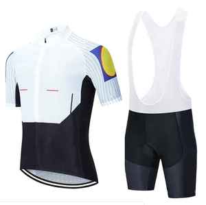 Ensemble de maillot de cyclisme numérique respirant et de haute qualité, deux pièces, séchage rapide, options de tailles adultes, logo personnalisé - Product Image 4