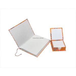 Beautiful Floral Print Cover With Handmade Paper Diary & <b>memo</b>-<b>pad</b> set for writing Journal for School, Travelling & Gifting Diary - Product Image 5