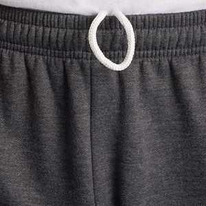 Pantalon de jogging en molleton gris foncé pour homme, taille élastique, décontracté, poches latérales, tricoté mi-lourd, idéal pour l'automne - Product Image 2
