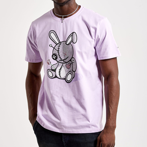 T-shirt décontracté pour homme, col rond, manches courtes, coupe classique, couleur unie, en jersey de coton tricoté, style uni, coupe ample personnalisée - Product Image 3