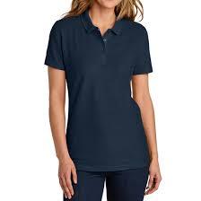 Polo pour femme coupe classique, nouveau design, logo brodé, coton piqué doux, vêtements de travail d'été pour femmes, chemise de bureau - Product Image 4